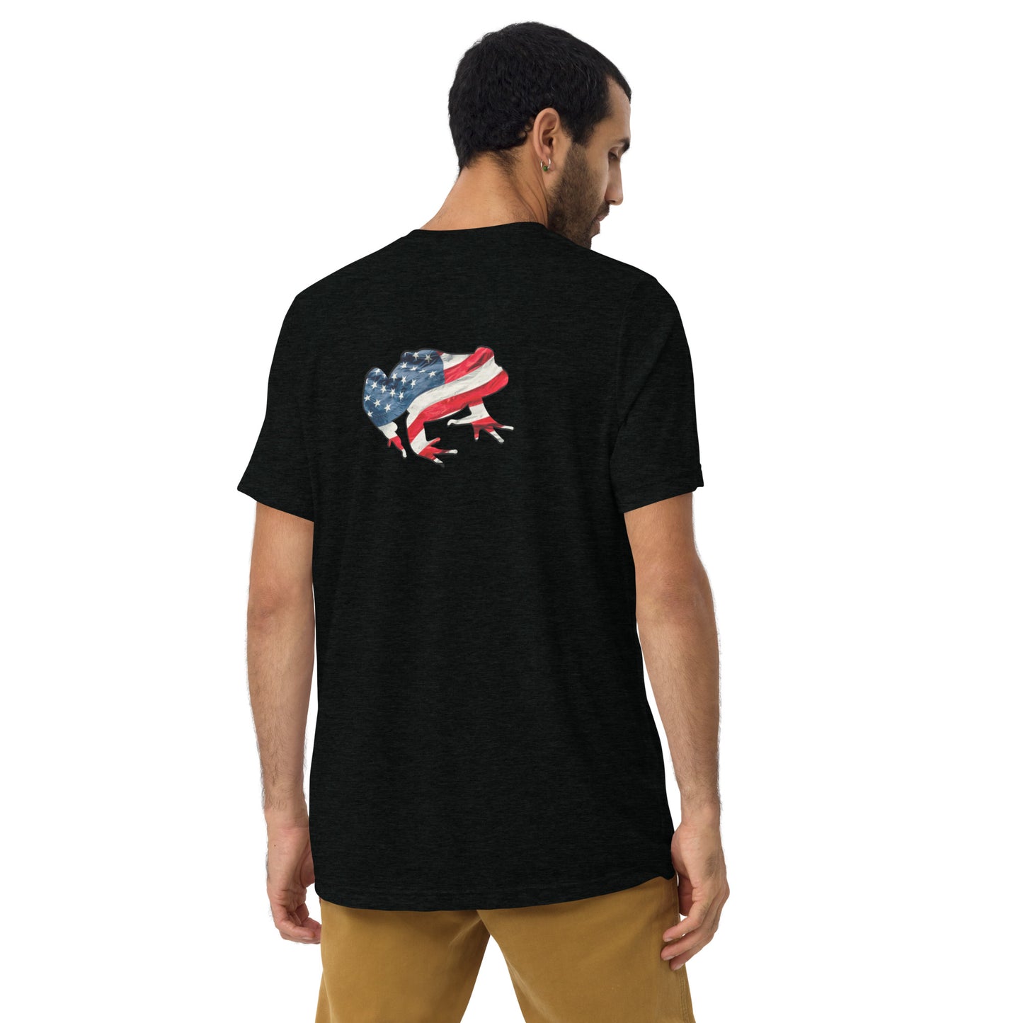 American Frog in Black Short Sleeve T-Shirt