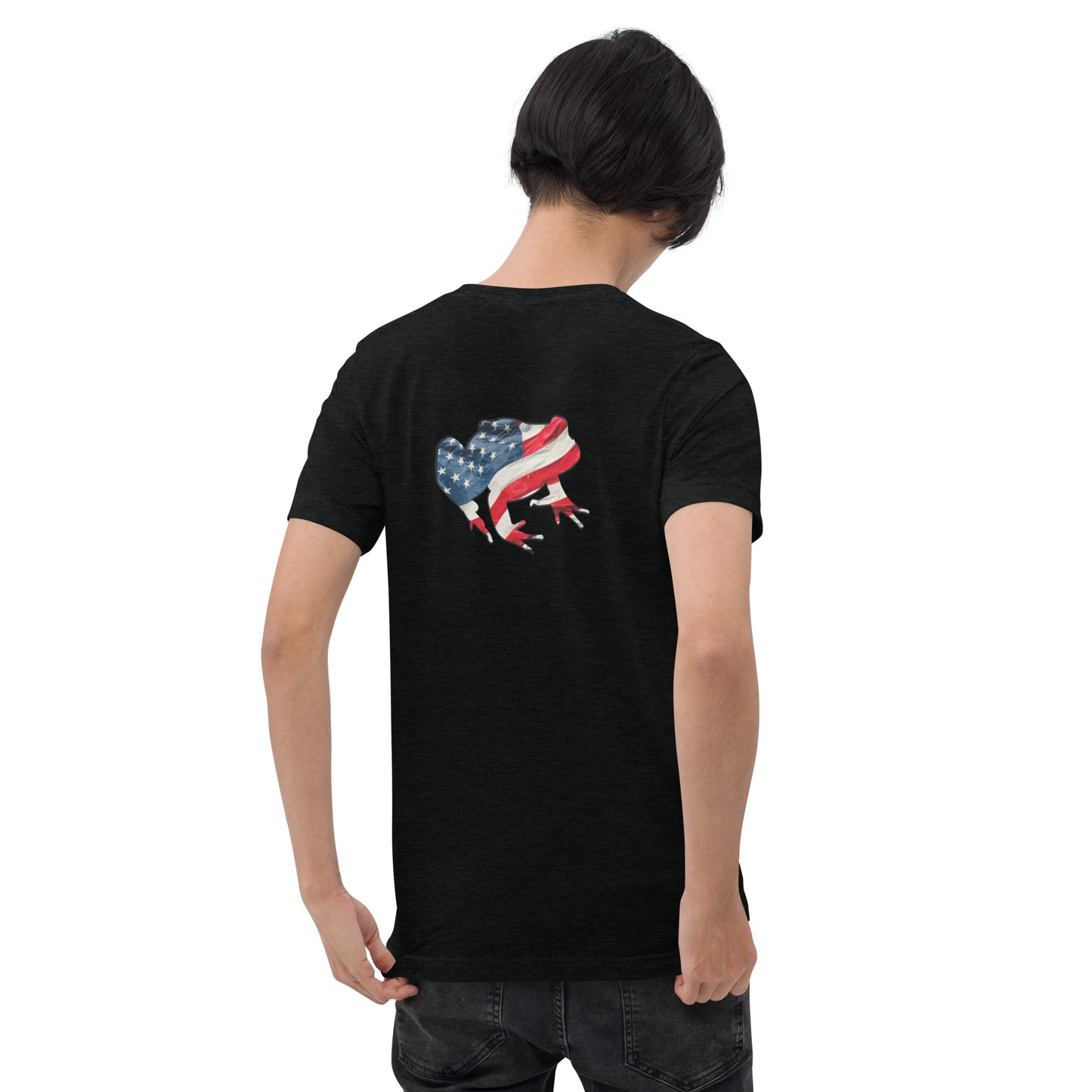 American Frog in Black Short Sleeve T-Shirt