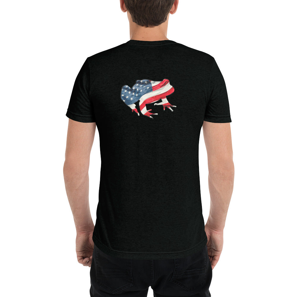 American Frog in Black Short Sleeve T-Shirt