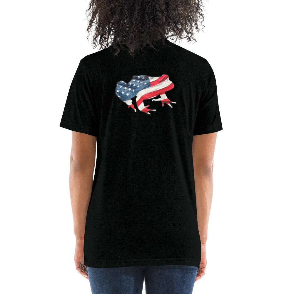 American Frog in Black Short Sleeve T-Shirt