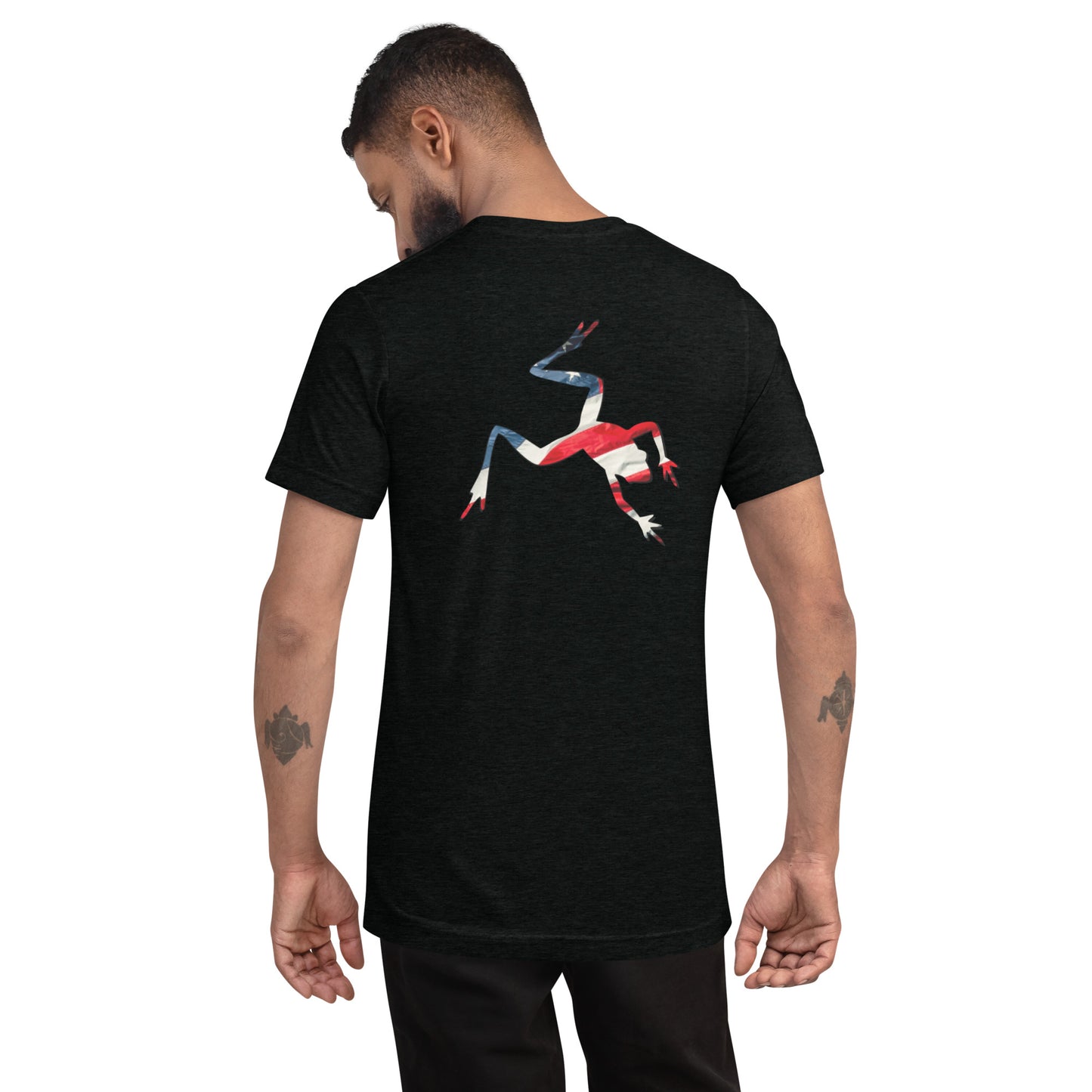 American Frog in Black Short Sleeve T-Shirt