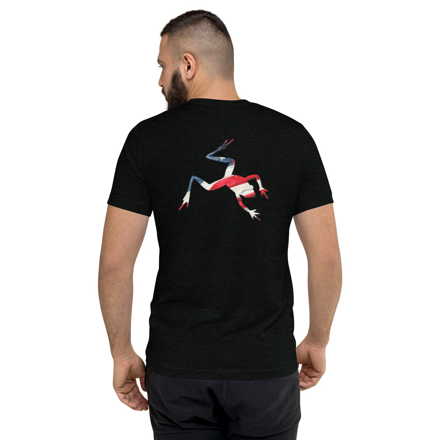 American Frog in Black Short Sleeve T-Shirt