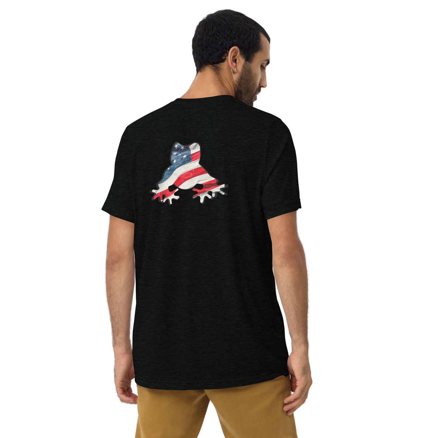 American Frog in Black Short Sleeve T-Shirt