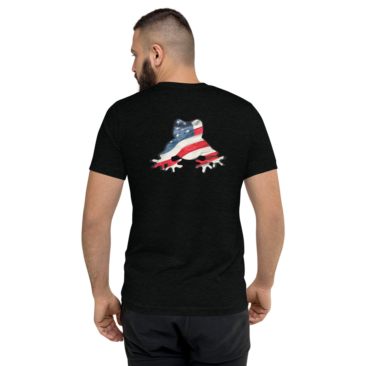 American Frog in Black Short Sleeve T-Shirt