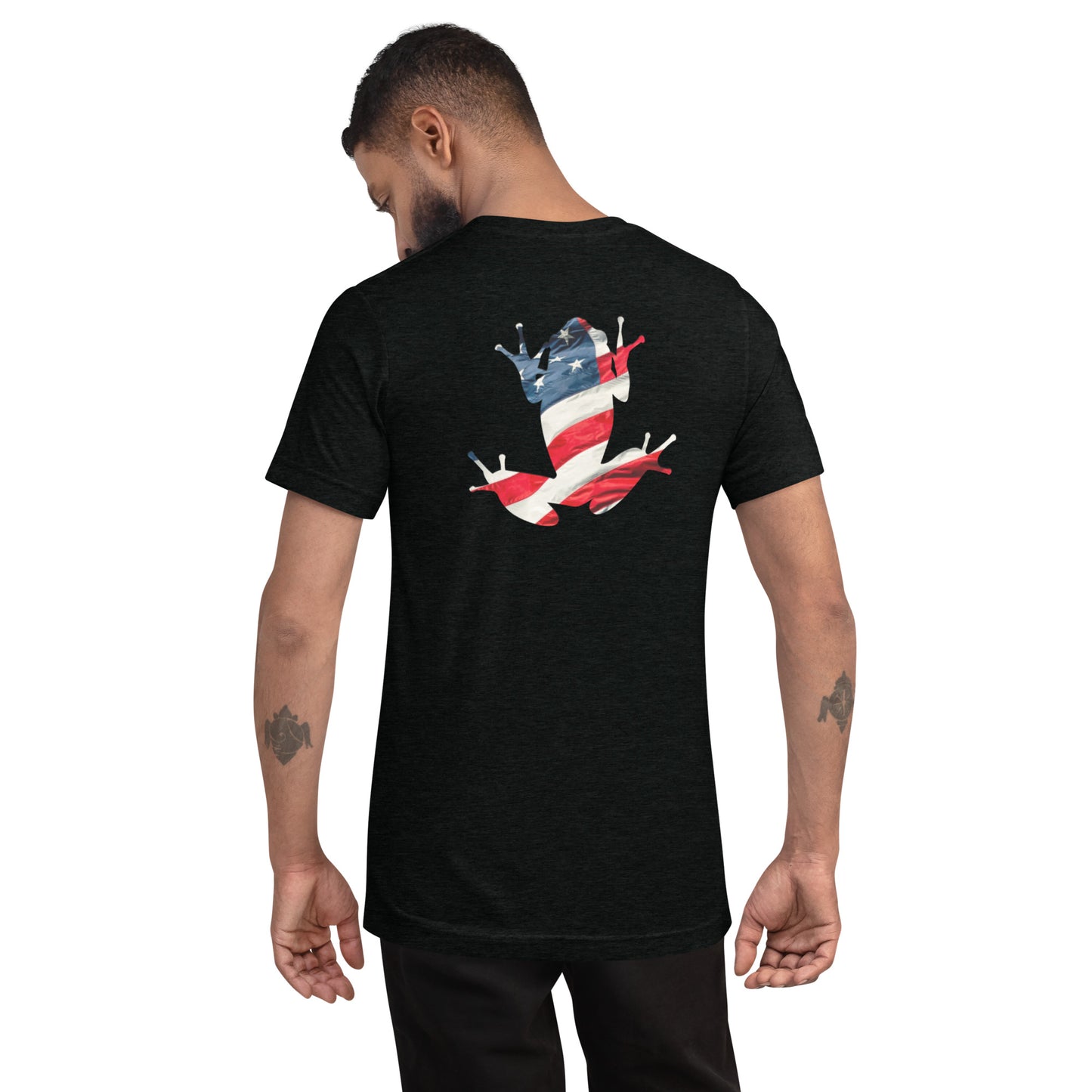 American Frog in Black Short Sleeve T-Shirt