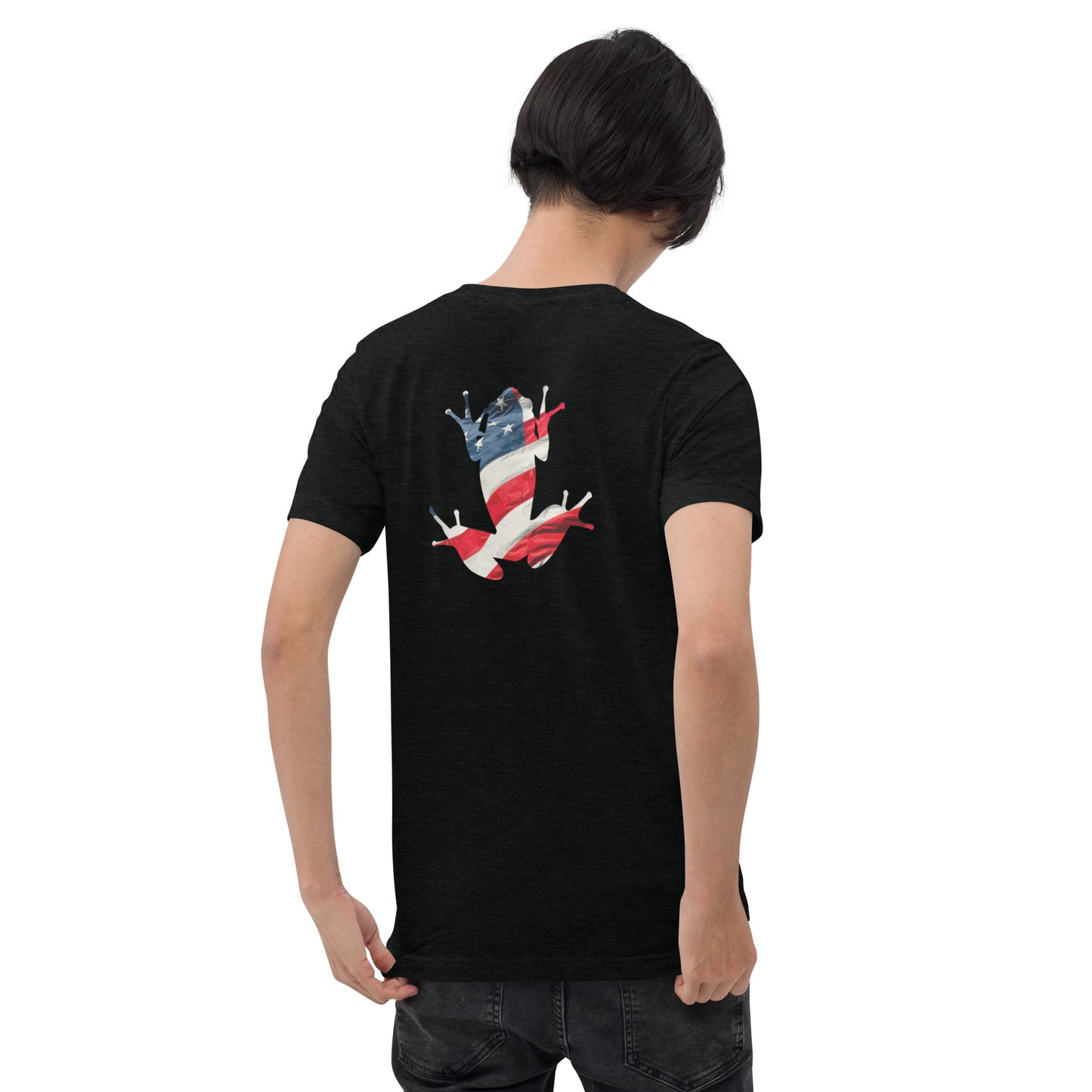 American Frog in Black Short Sleeve T-Shirt