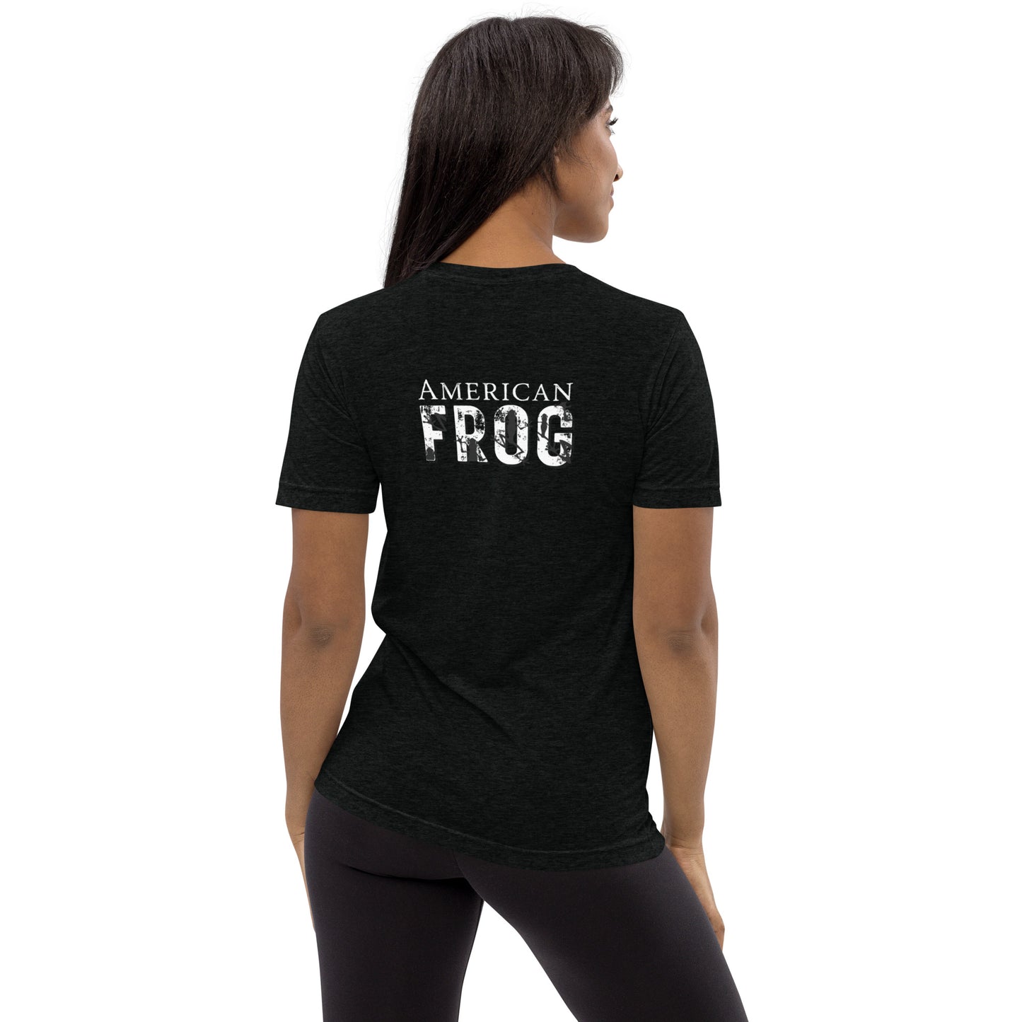 American Frog in Black Short Sleeve T-Shirt