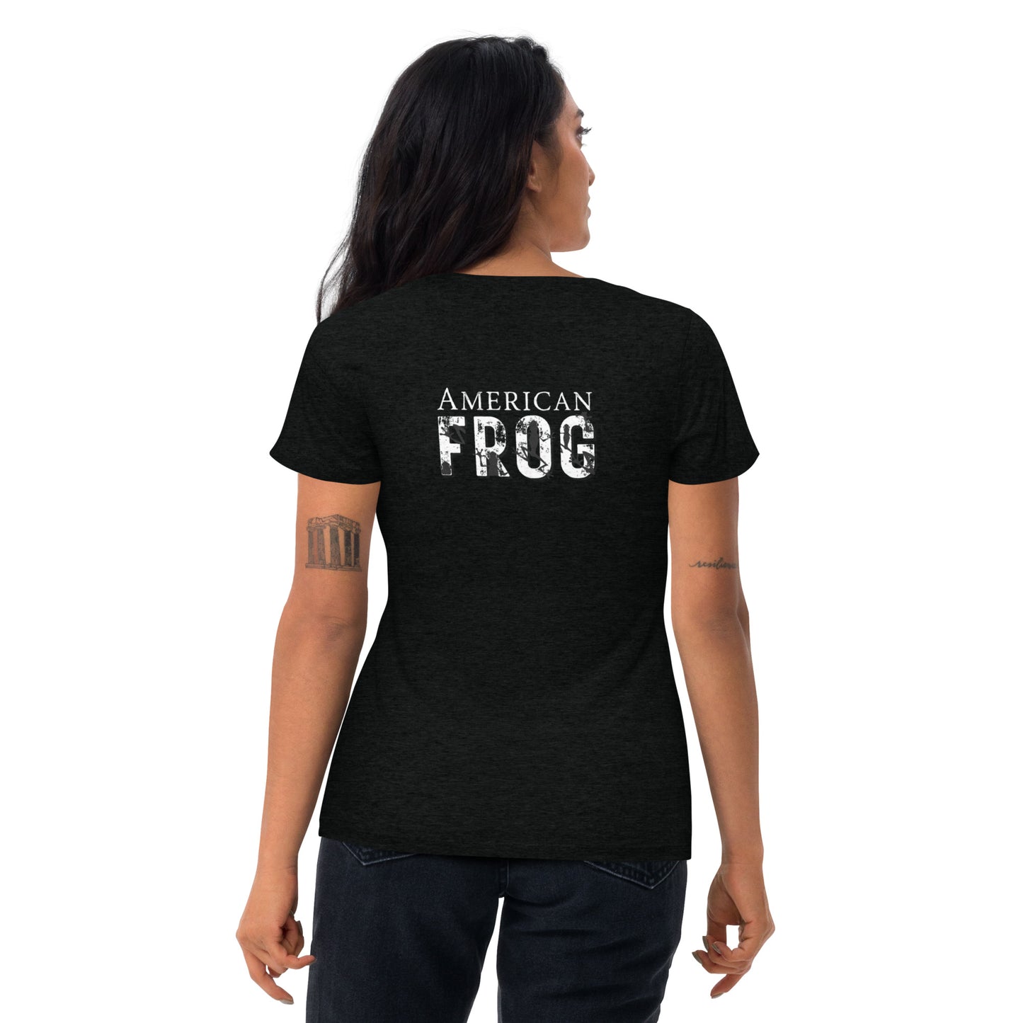 American Frog in Black Short Sleeve T-Shirt