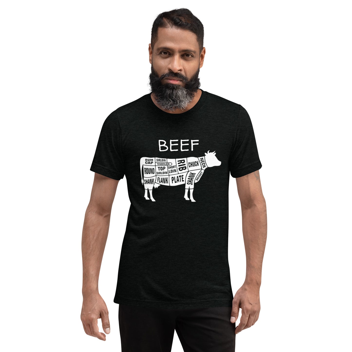 Beef Cow Butcher Chart Short Sleeve T-Shirt