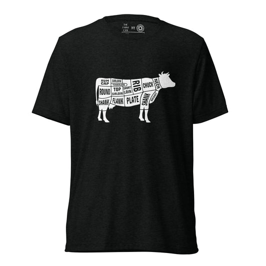 Cow Butcher Chart Short Sleeve T-Shirt