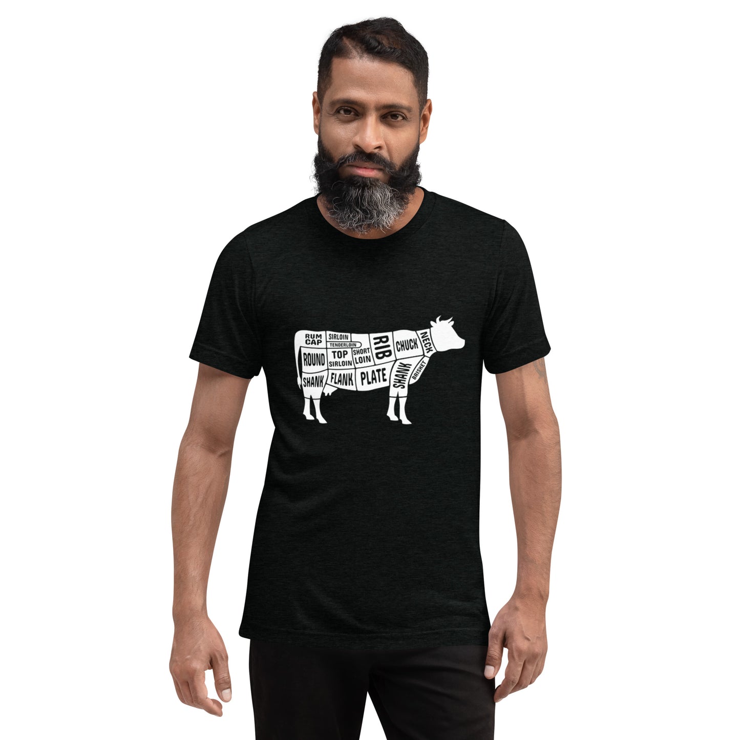 Cow Butcher Chart Short Sleeve T-Shirt