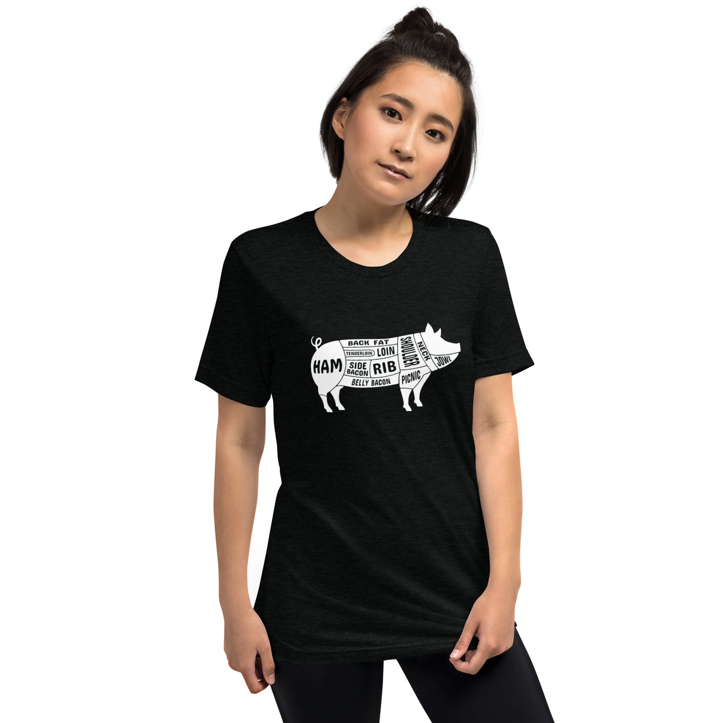 Pig Butcher Chart Short Sleeve T-Shirt