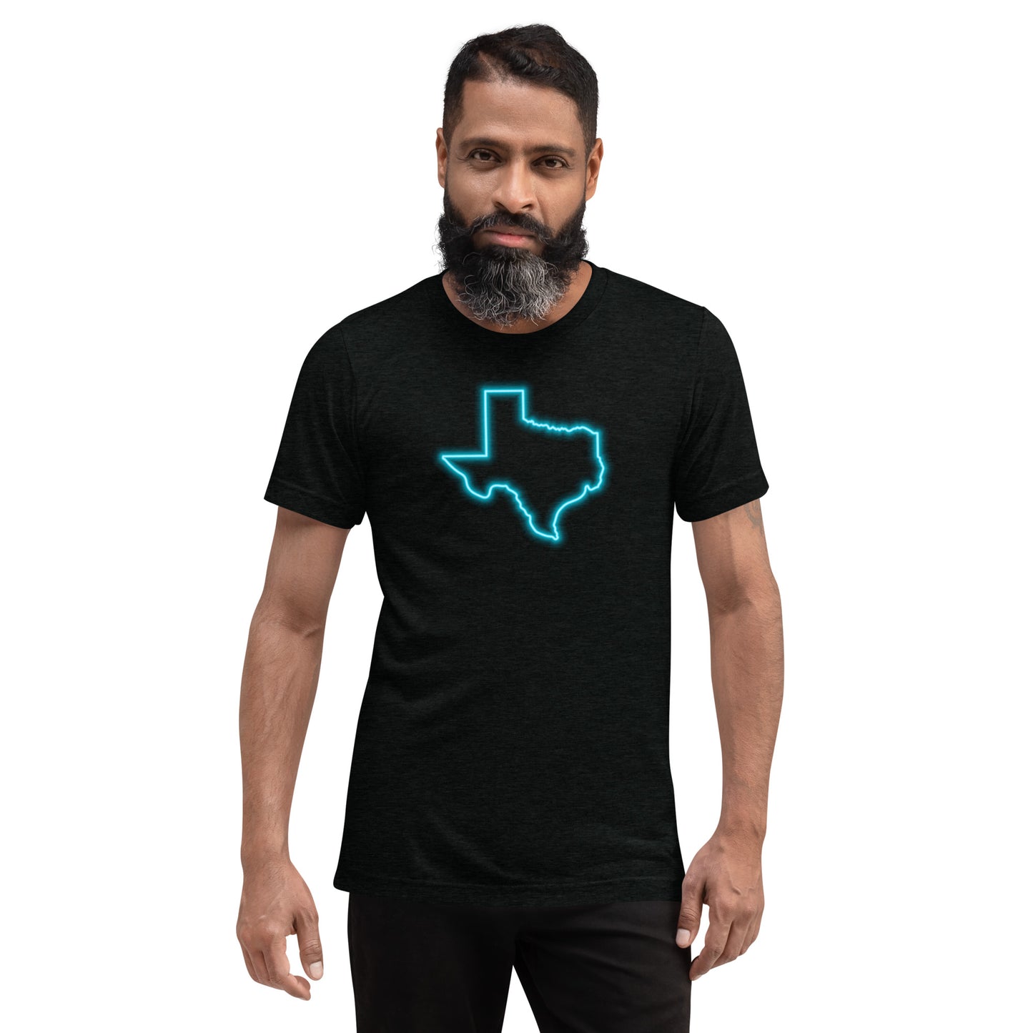 Neon Blue Texas Short Sleeve T-Shirt