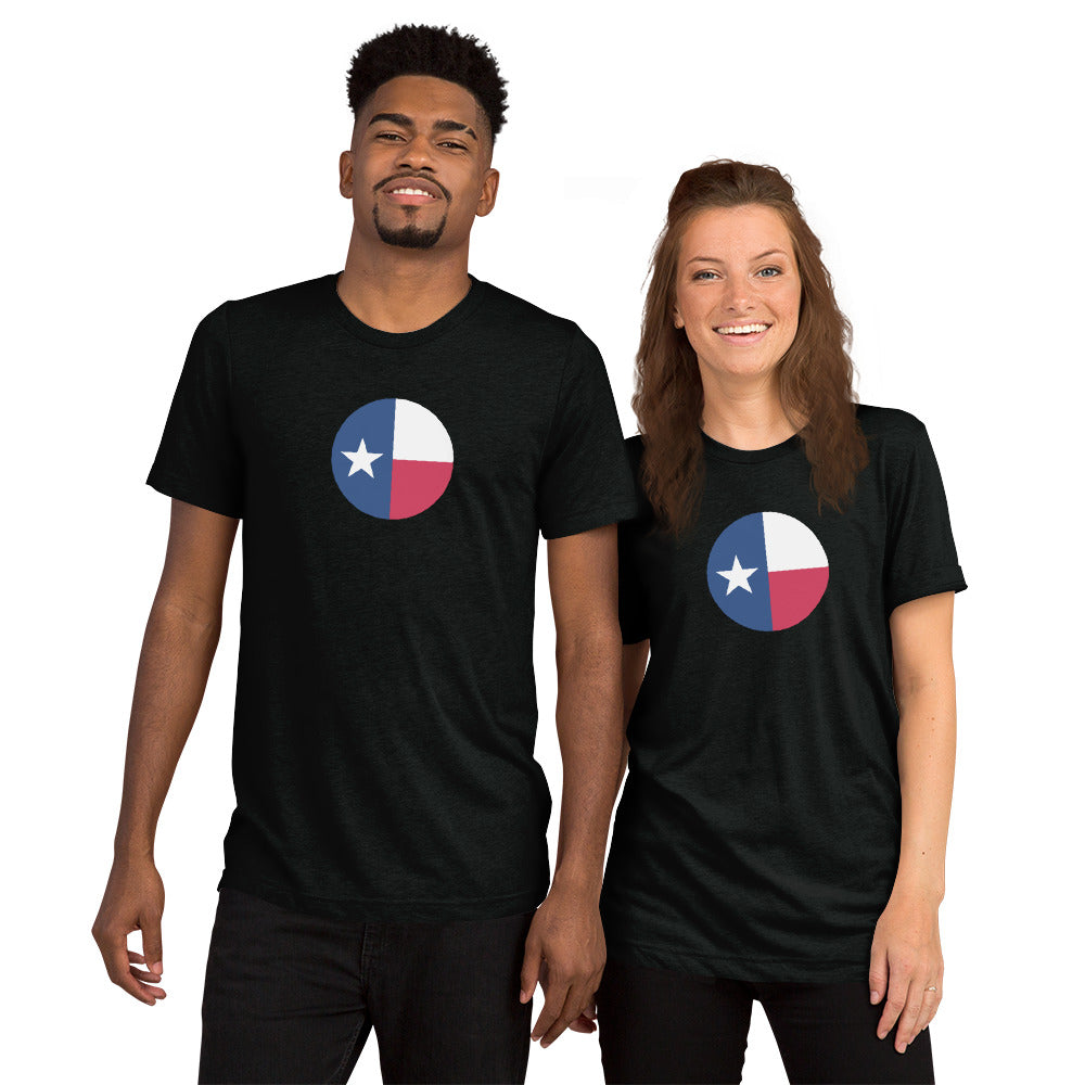 Circle Texas Flag Short Sleeve T-Shirt