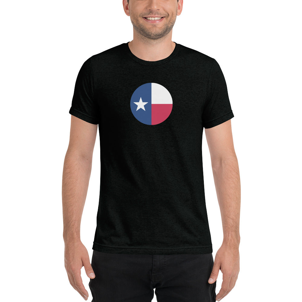 Circle Texas Flag Short Sleeve T-Shirt