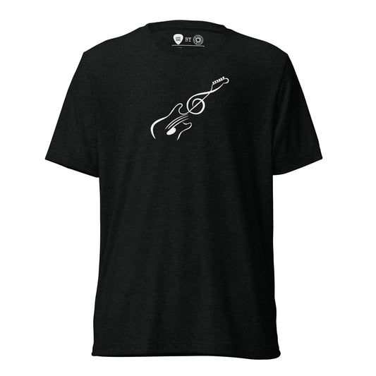 Music Note Electric Guitar Short Sleeve T-Shirt