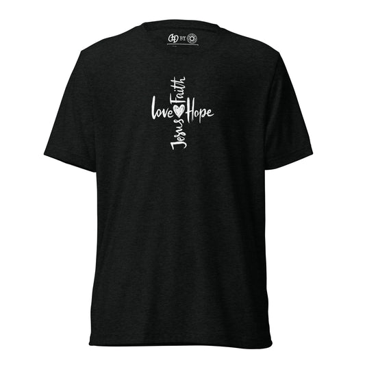 Faith Hope Love Cross Short Sleeve T-Shirt