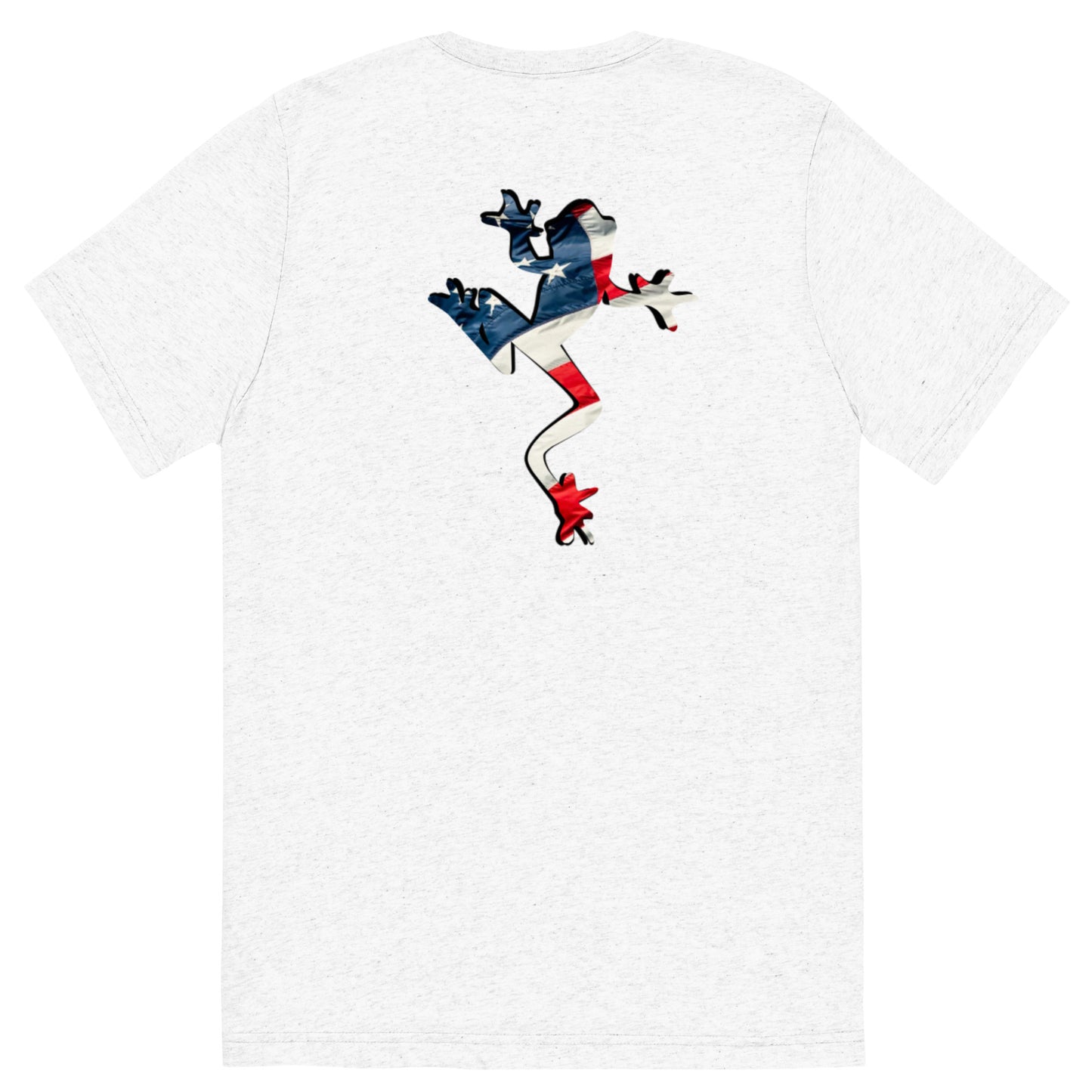 American Frog in White Fleck Short Sleeve T-Shirt