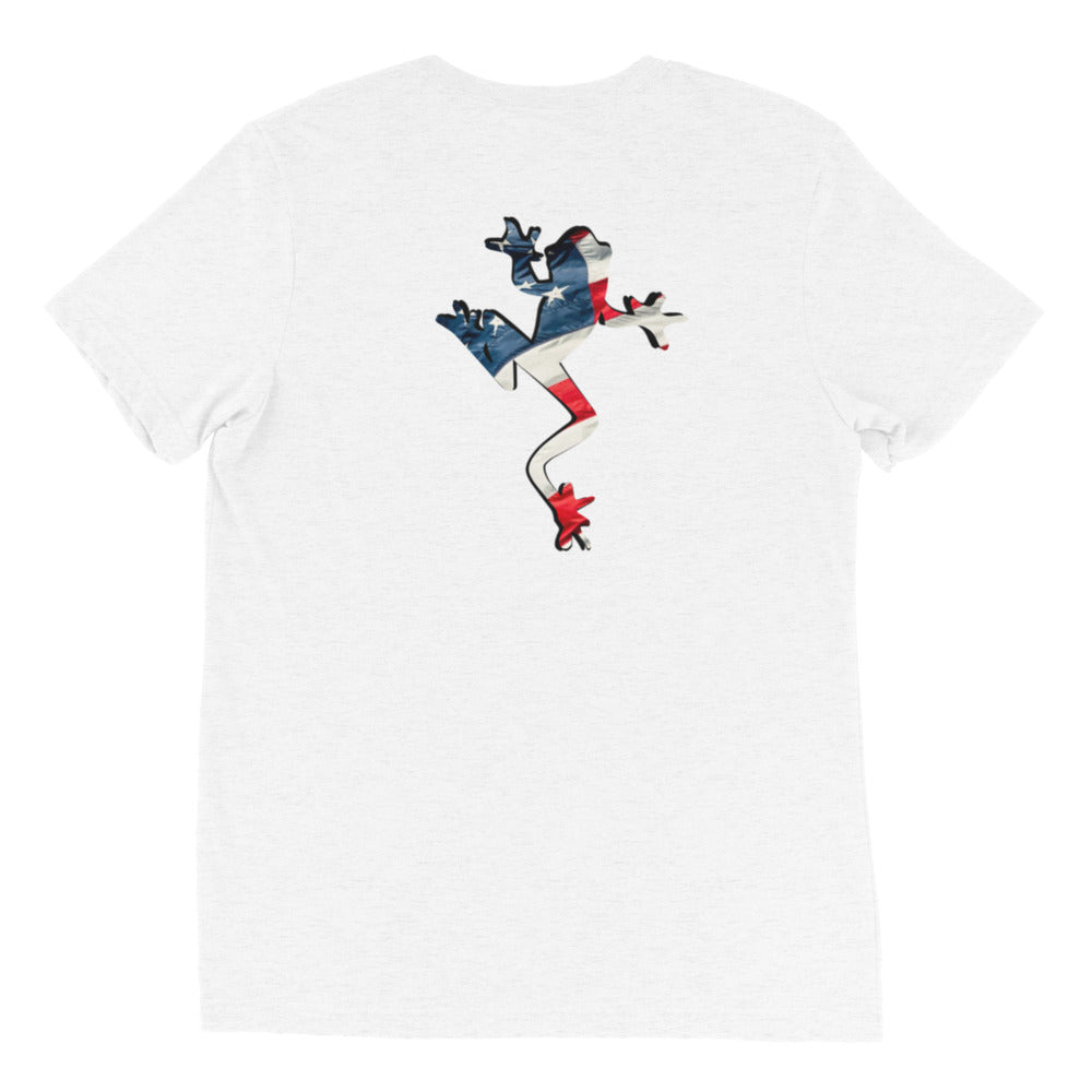 American Frog in White Fleck Short Sleeve T-Shirt