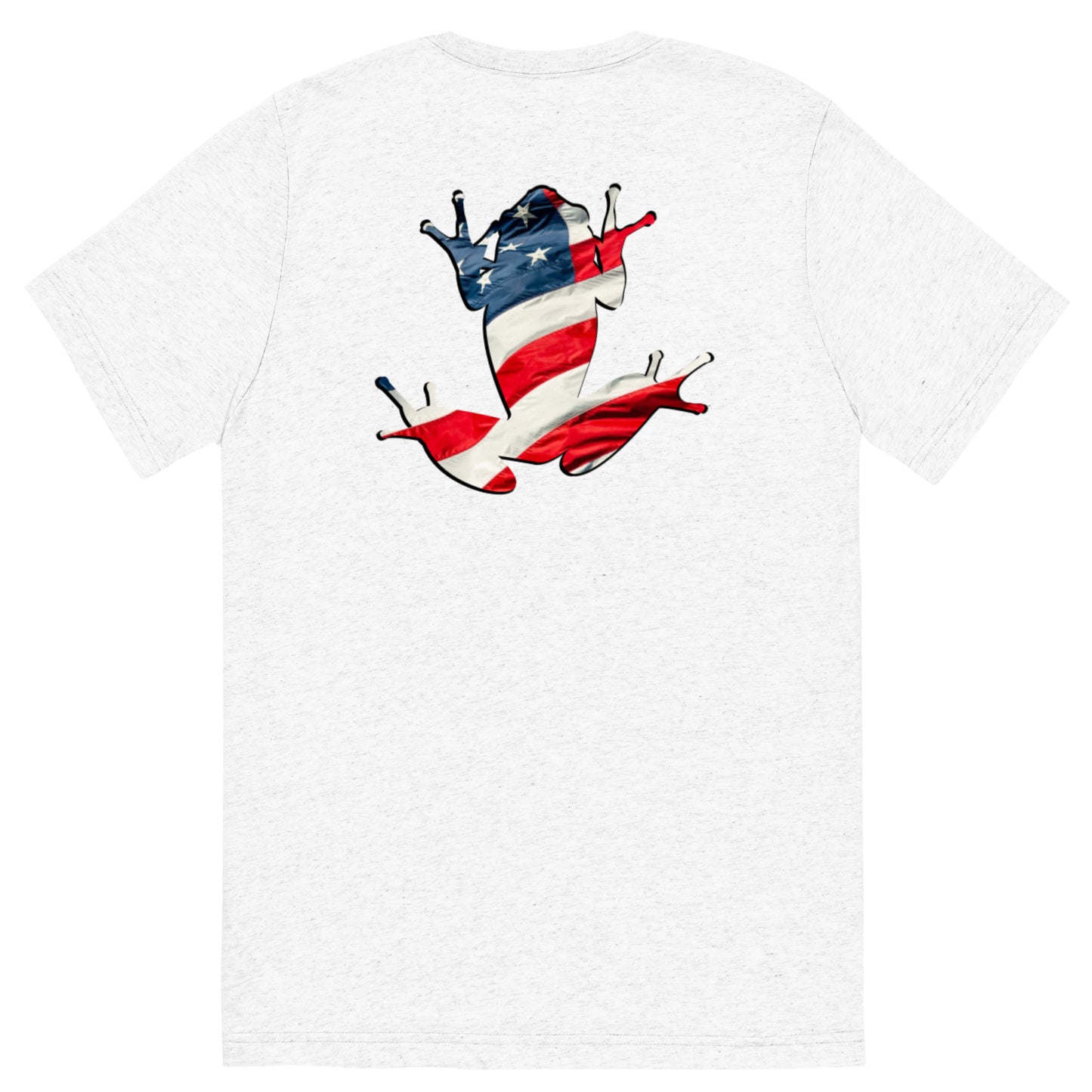 American Frog in White Fleck Short Sleeve T-Shirt