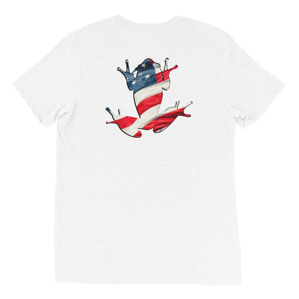 American Frog in White Fleck Short Sleeve T-Shirt