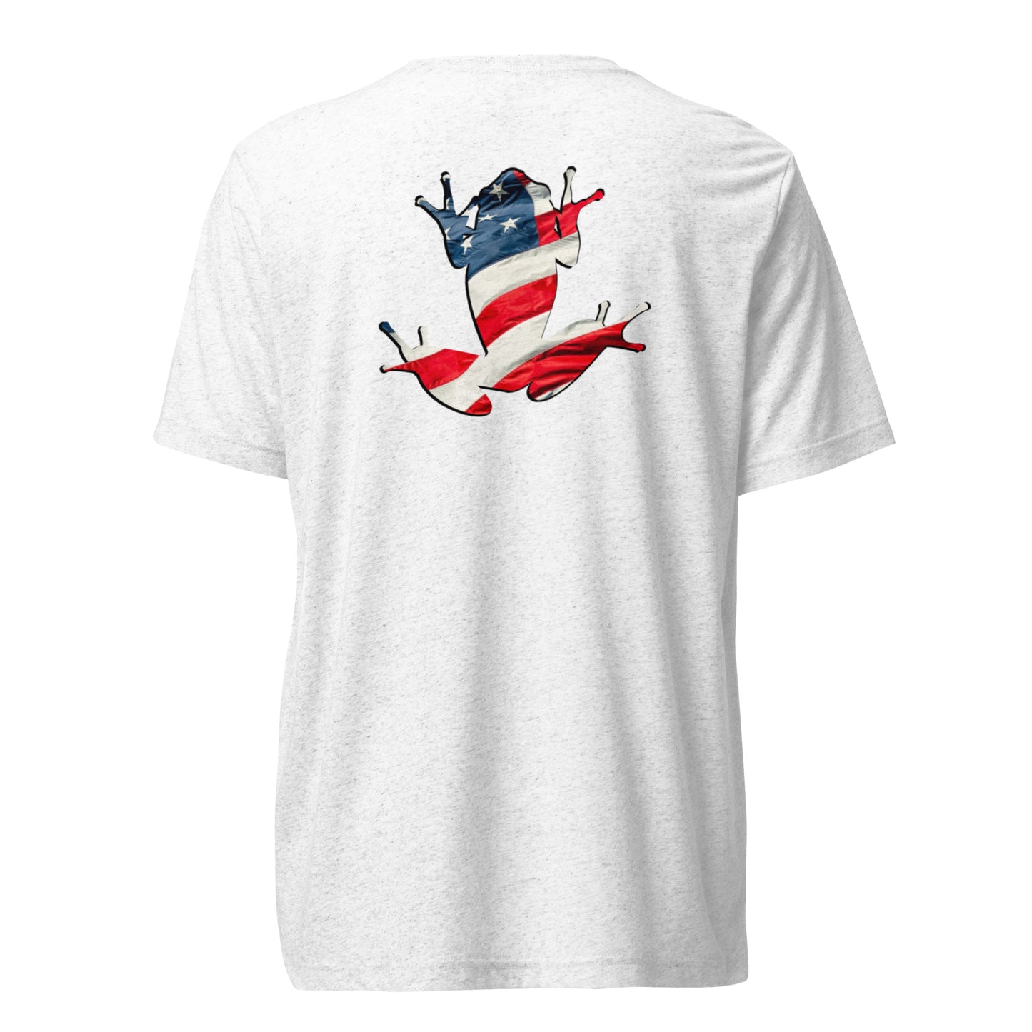 American Frog in White Fleck Short Sleeve T-Shirt