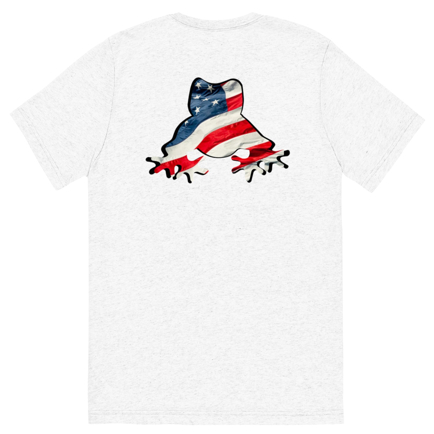 American Frog in White Fleck Short Sleeve T-Shirt