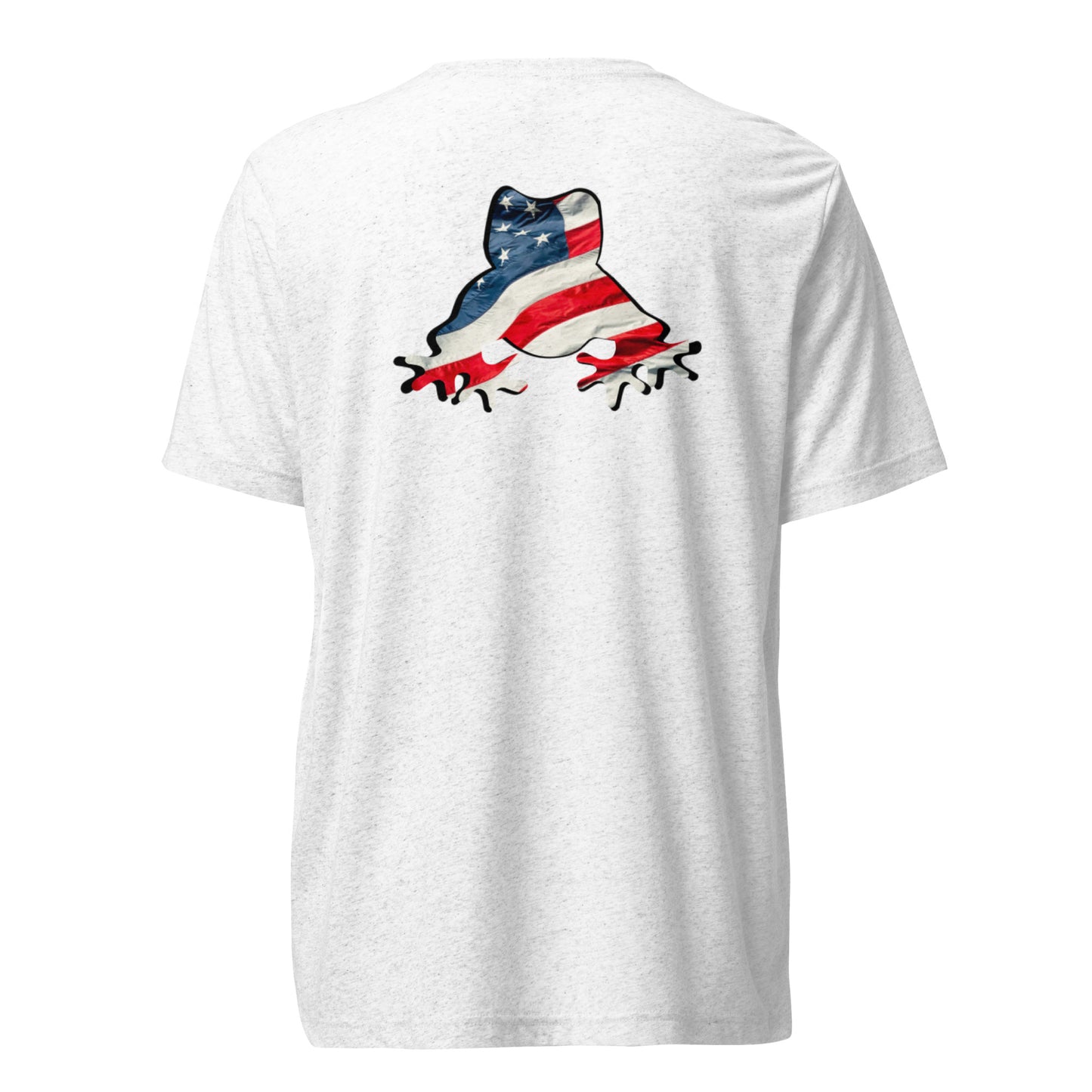 American Frog in White Fleck Short Sleeve T-Shirt