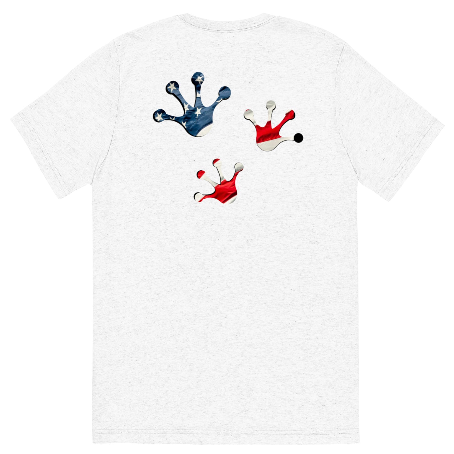 American Frog in White Fleck Short Sleeve T-Shirt