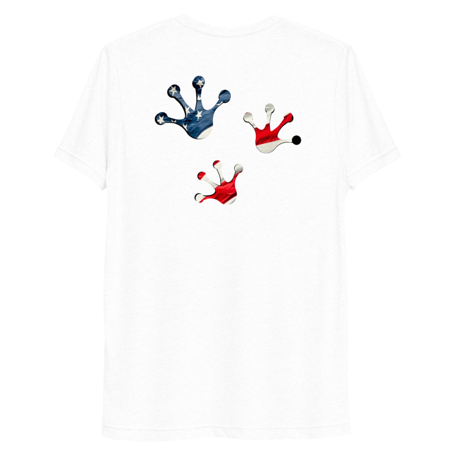 American Frog in White Fleck Short Sleeve T-Shirt