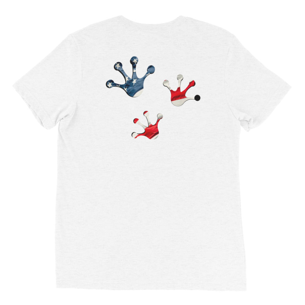 American Frog in White Fleck Short Sleeve T-Shirt