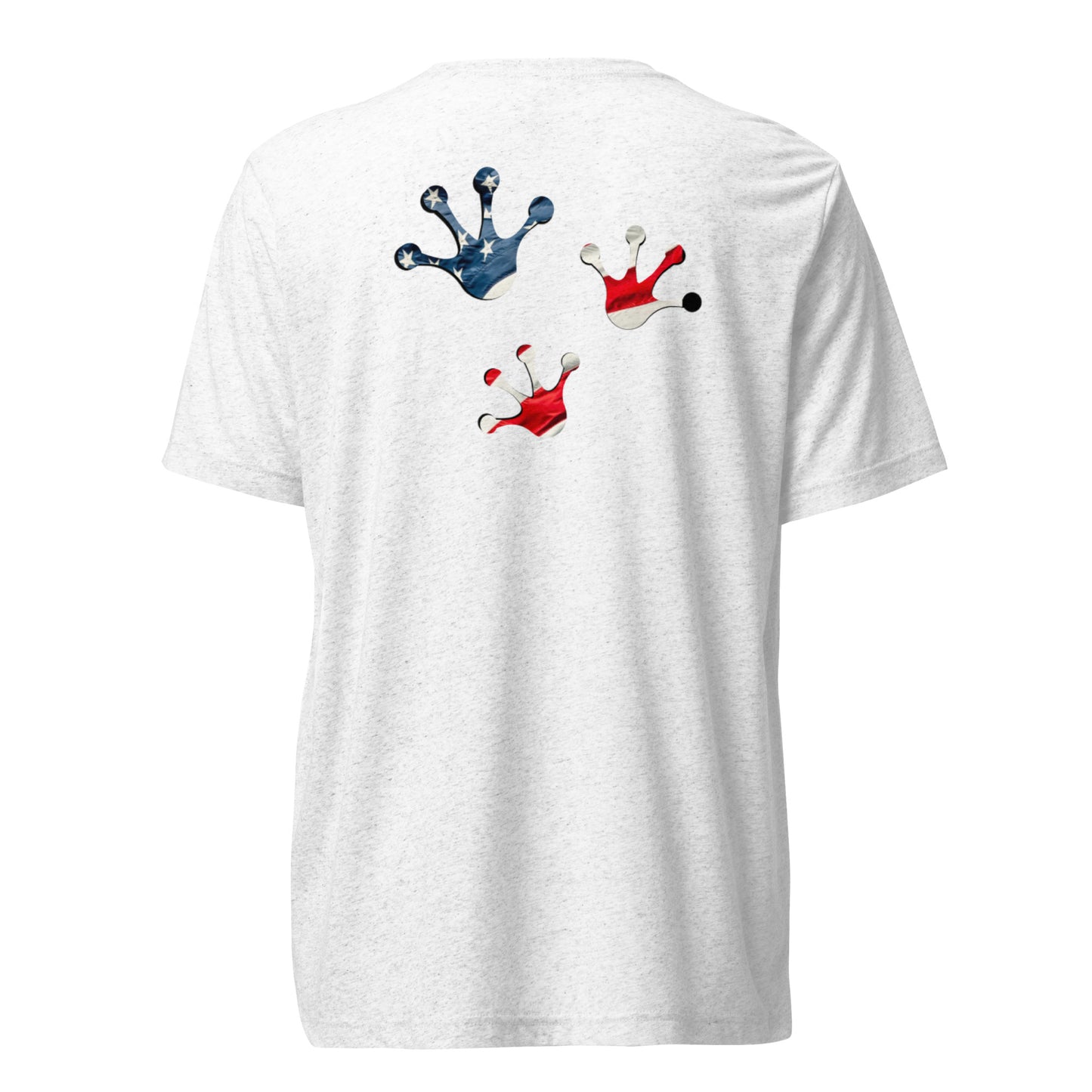 American Frog in White Fleck Short Sleeve T-Shirt