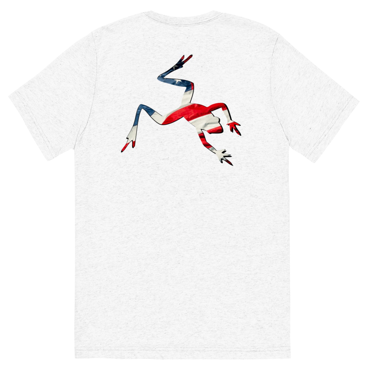 American Frog in White Fleck Short Sleeve T-Shirt