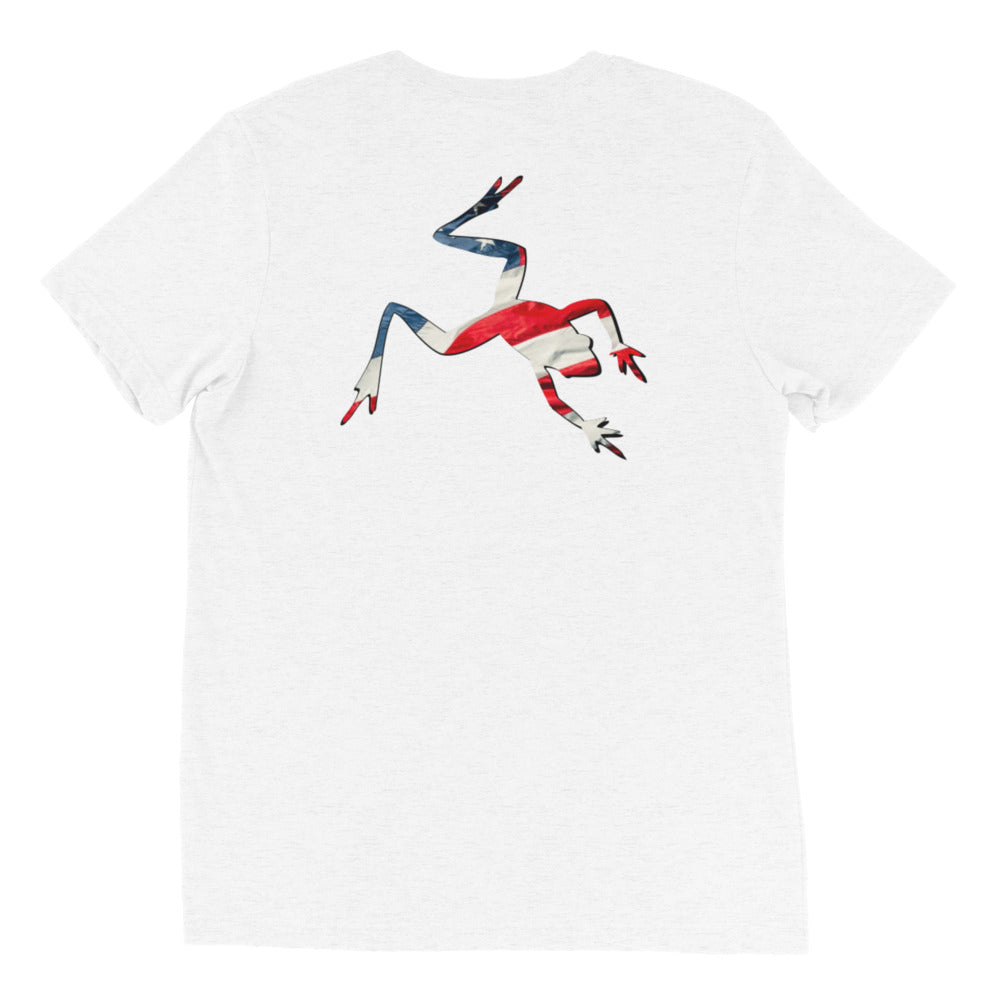 American Frog in White Fleck Short Sleeve T-Shirt