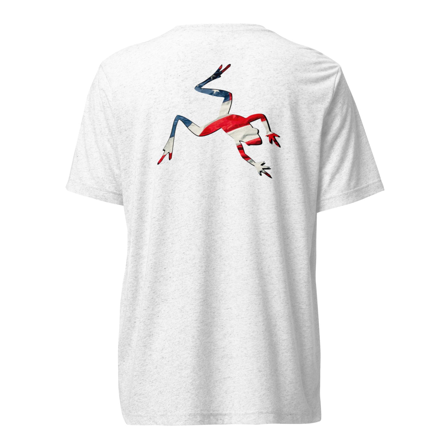 American Frog in White Fleck Short Sleeve T-Shirt