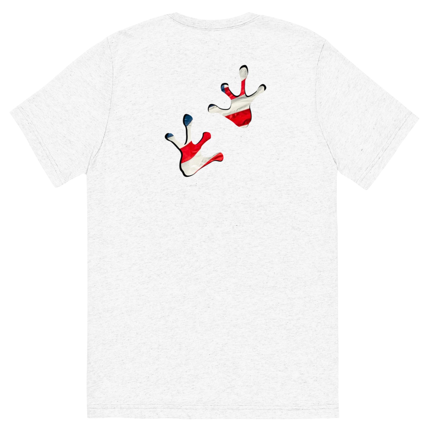 American Frog in White Fleck Short Sleeve T-Shirt