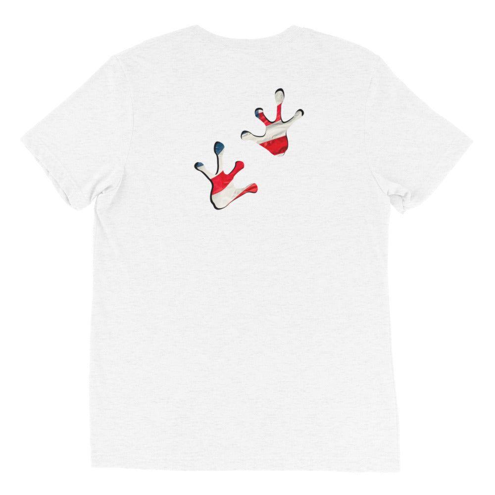 American Frog in White Fleck Short Sleeve T-Shirt