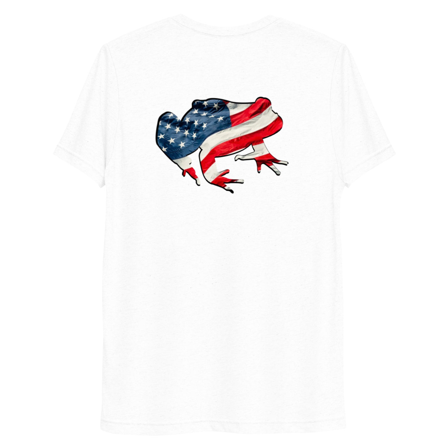 American Frog in White Fleck Short Sleeve T-Shirt