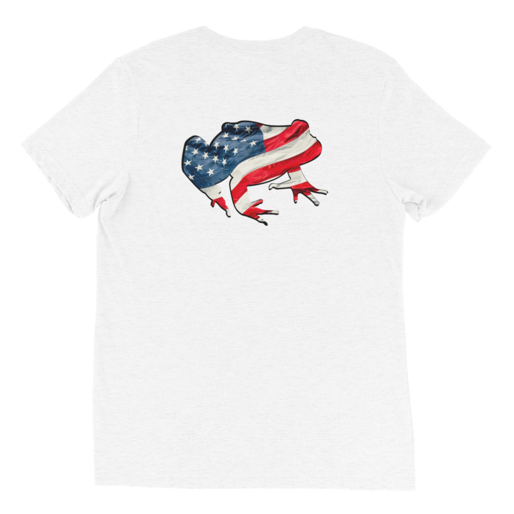 American Frog in White Fleck Short Sleeve T-Shirt