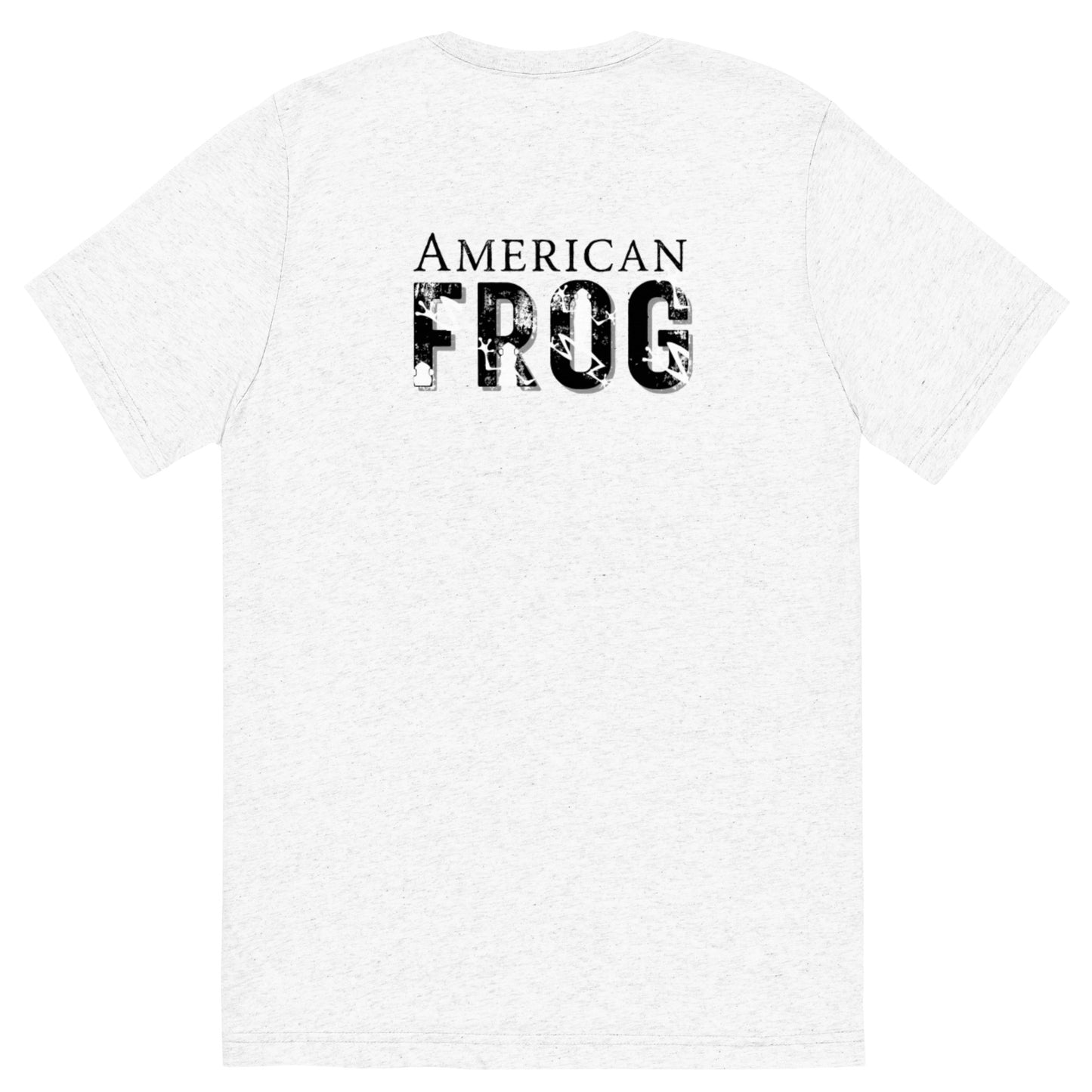 American Frog in White Fleck Short Sleeve T-Shirt