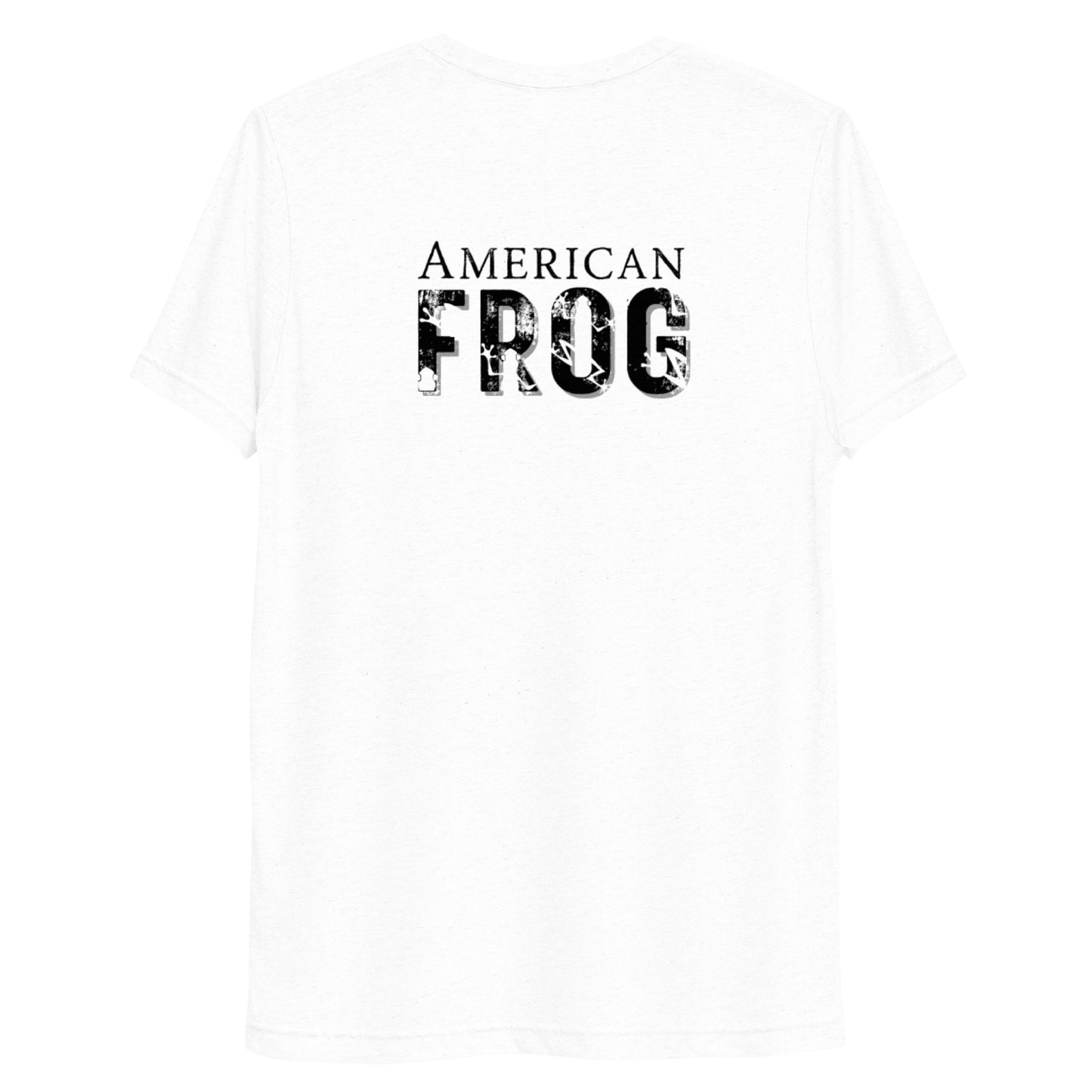 American Frog in White Fleck Short Sleeve T-Shirt