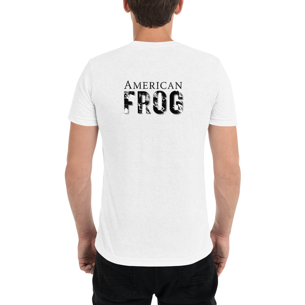 American Frog in White Fleck Short Sleeve T-Shirt