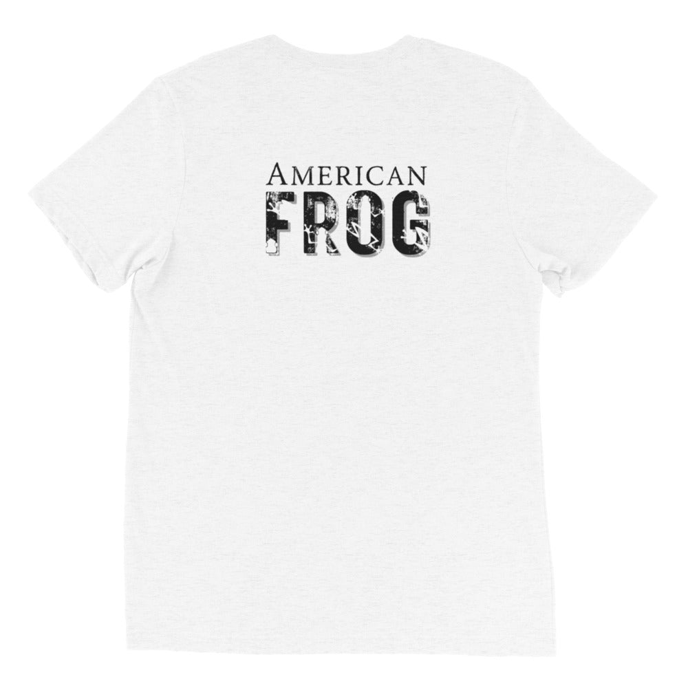 American Frog in White Fleck Short Sleeve T-Shirt