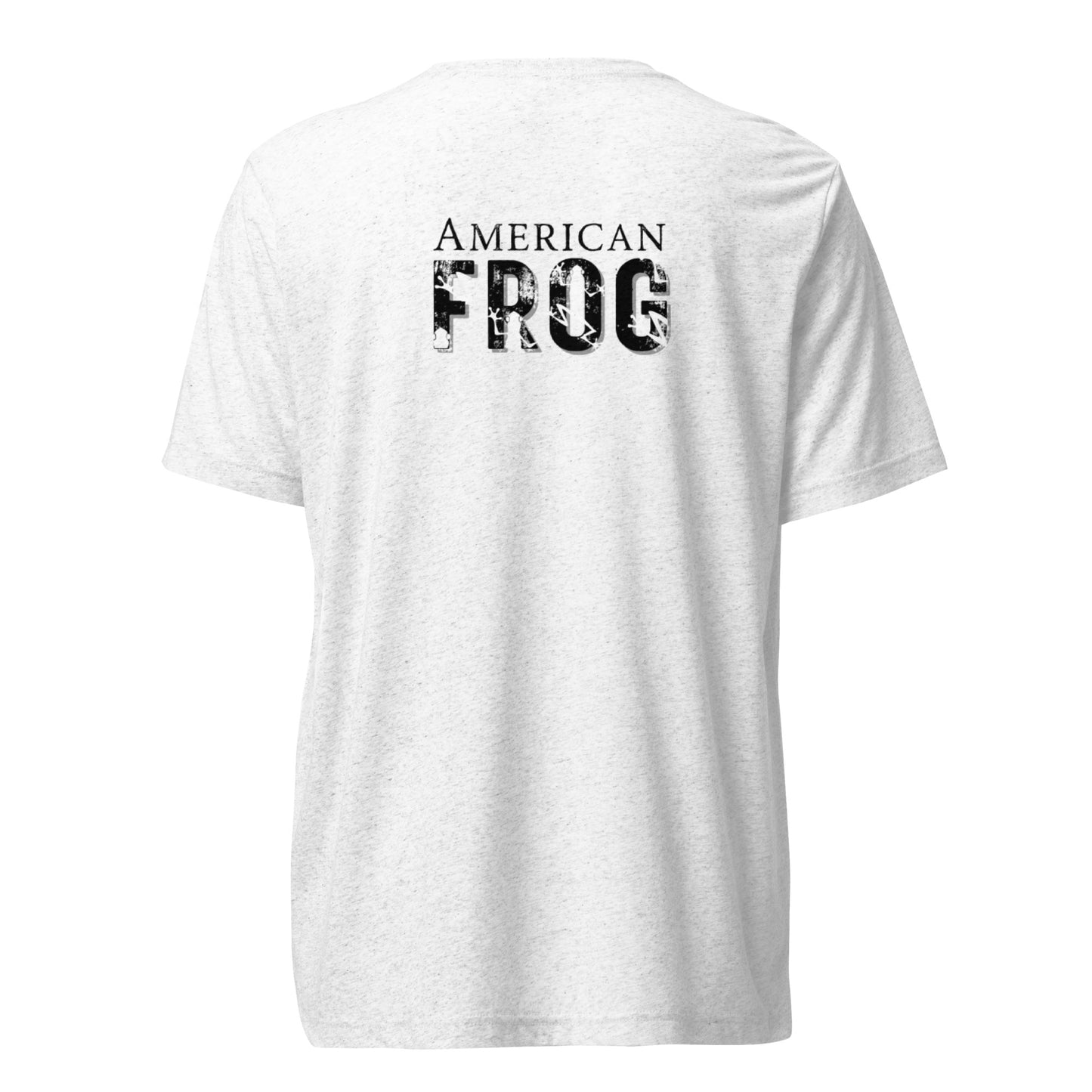 American Frog in White Fleck Short Sleeve T-Shirt