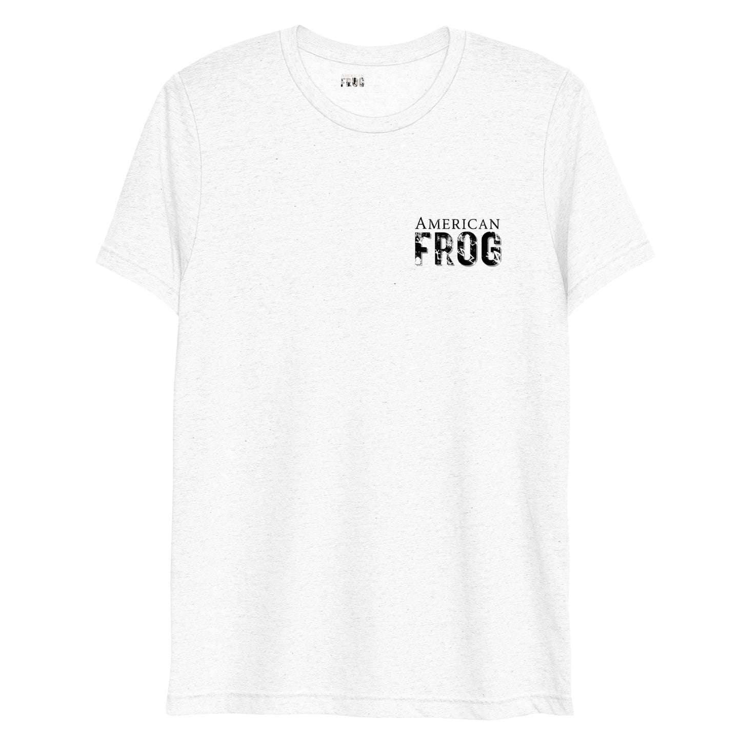 American Frog in White Fleck Short Sleeve T-Shirt