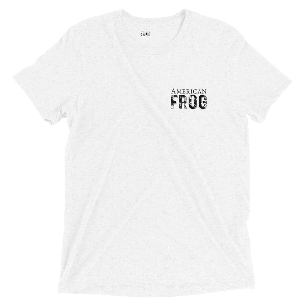 American Frog in White Fleck Short Sleeve T-Shirt