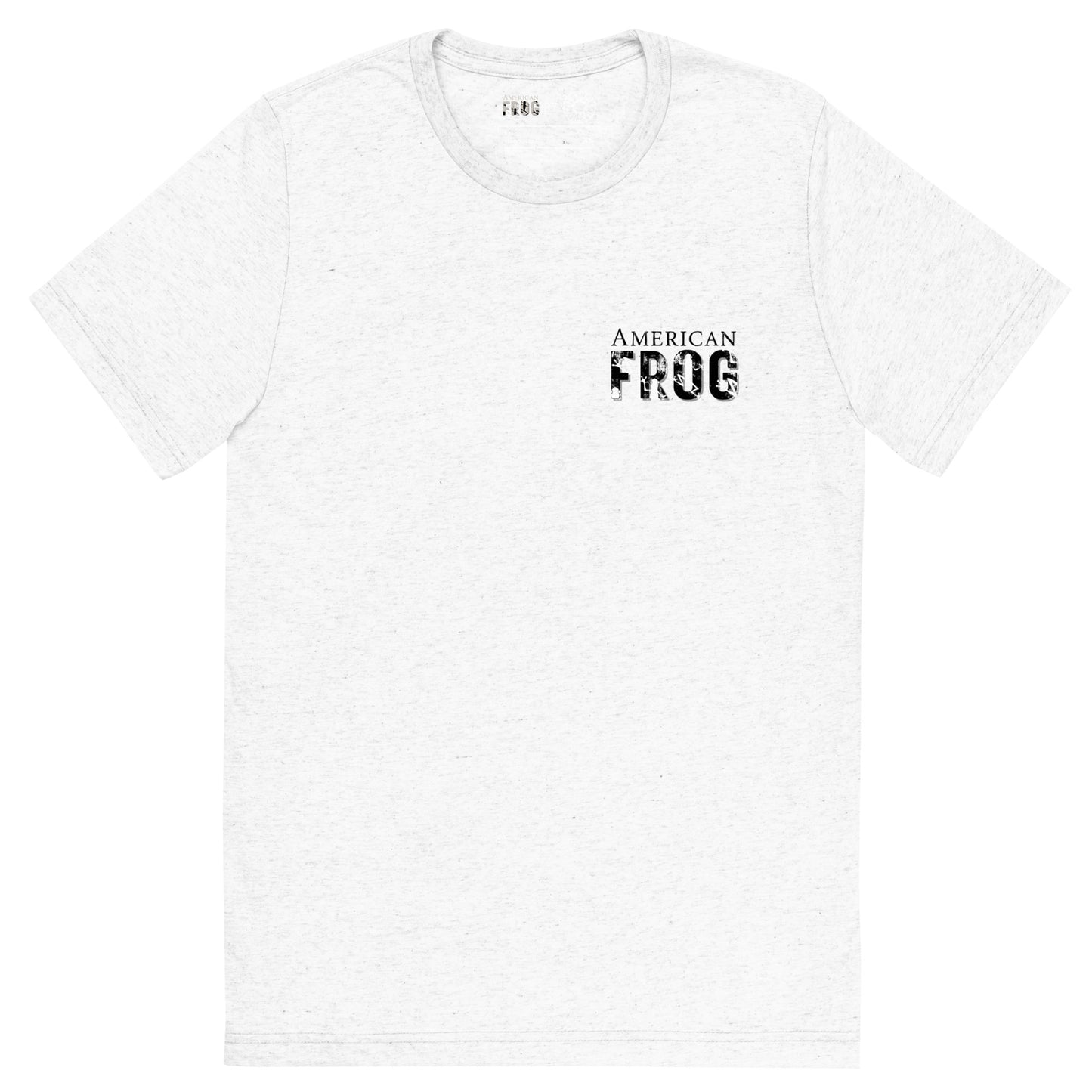 American Frog in White Fleck Short Sleeve T-Shirt