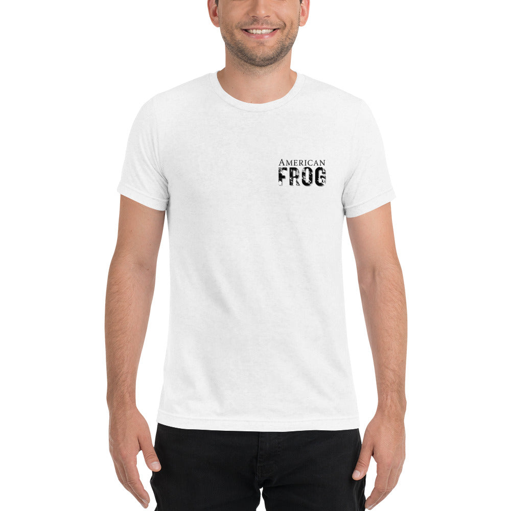 American Frog in White Fleck Short Sleeve T-Shirt