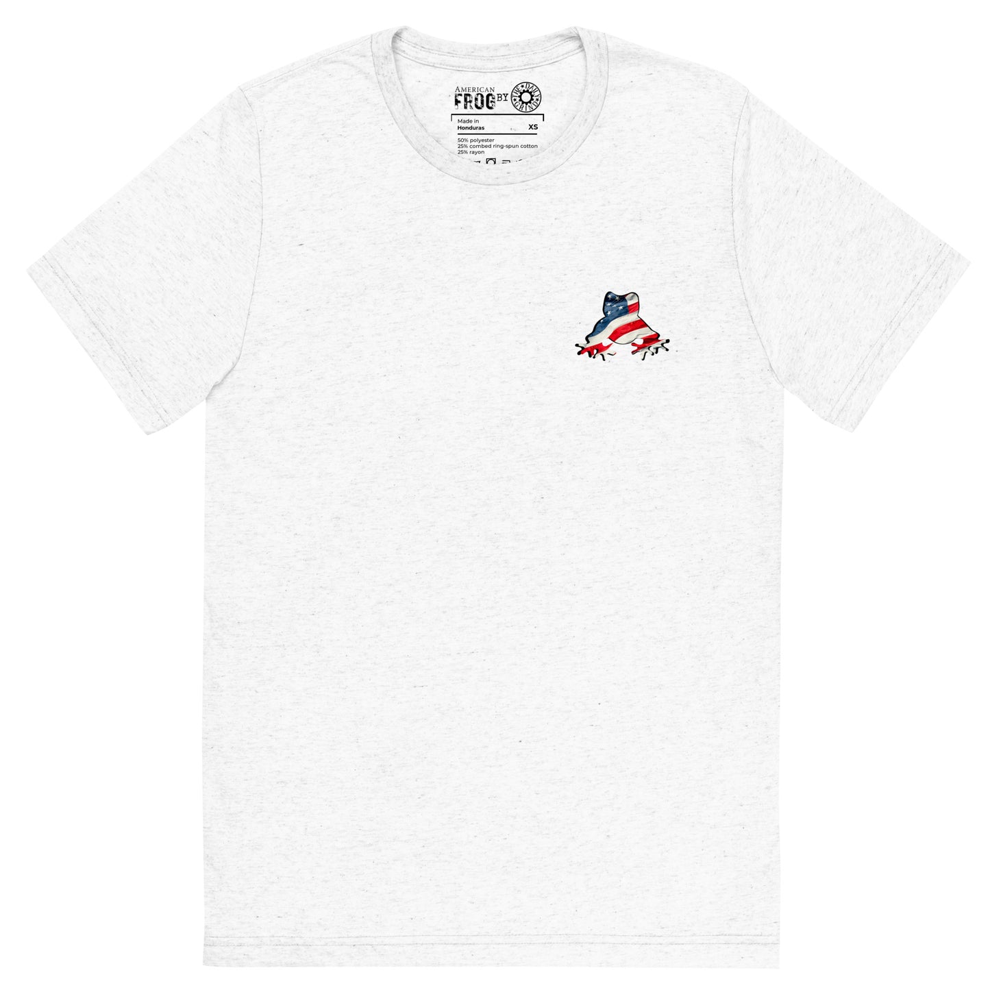 American Frog in White Fleck Short Sleeve T-Shirt