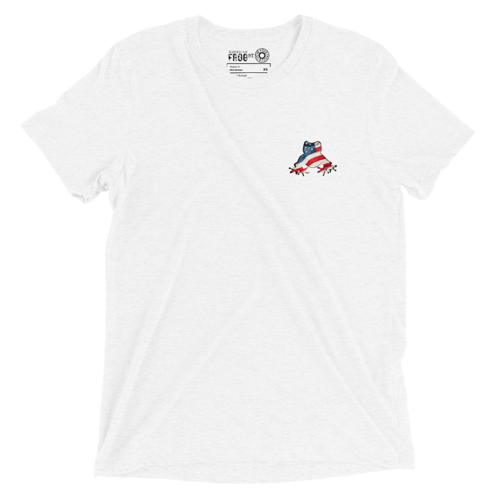 American Frog in White Fleck Short Sleeve T-Shirt